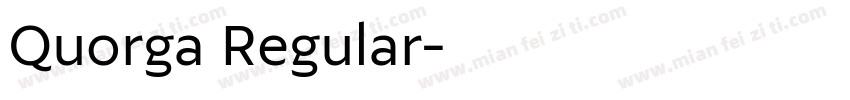 Quorga Regular字体转换